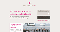 Desktop Screenshot of druckereithieme.de