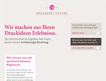 Tablet Screenshot of druckereithieme.de